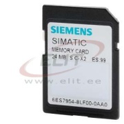 Simatic S7, Memory Card, S7-1x 00 CPU/Sinamics, 3.3V flash, 24MB, Siemens