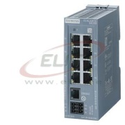 Scalance XB208, Managed Layer 2 IE Switch, 8x 10/100 Mbit/s RJ45 ports, 1x console port, diagnostics LEDs redundant power supply, 0..60°C, TS35, EtherNet/IP, Siemens