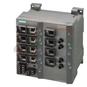 Scalance X212-2LD, Managed IE Switch, 12x 10/100 Mbit/s RJ45 ports, 2x 100 Mbit/s single-mode BFOC, LED diagnostics, error-signaling contact w. set button, redundant power supply, ProfiNet IO device, network management, redundancy manager, Siemens