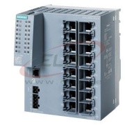 Scalance XC216, Manageable Layer 2 IE Switch, 16x 10/100 Mbit/s RJ45 ports, 1x console port, diagnostic LED, redundant power supply, -40..70°C, TS35, office redundancy functions features (RSTP, VLAN ,..), ProfiNet IO Device, Ethernet/IP compliance C-