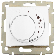 Floor Heating Thermostat Valena, mech.| 16A 230VAC, 10..60°C, probe 4m, white