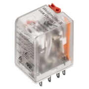 Relay DRM570524LT, 4CO 5A 250VAC, cv 24VAC, test button, LED, Weidmüller