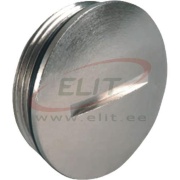 Locking Plug, M20x1.5, thread 6mm, -40..100°C, nickel-plated brass, NBR, incl. o-ring, IP68, Agro