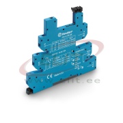 Socket 93.63, 34.51.7.005/012/024.xx10, 34.81.7.005/012/024.xxxx, cv 6-12-24VDC, MasterPLUS, W5mm, TS35, Finder