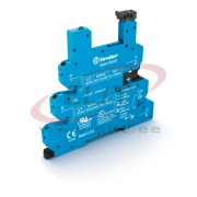 Socket 93.66, 34.51.7.005/012/024.xx10, 34.81.7.005/012/024.xxxx, cv 6-12-24VDC, push-in, MasterPLUS, W5mm, TS35, Finder