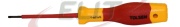 VDE Screwdriver, slotted, 0.4x2.5 x75| 170, insulated blade, 1000V