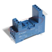 Socket 94.84, 55.34, takes 99.80, incl. 094.71 metal retaining clip, Finder, blue