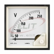 Voltmeter EA17, moving-iron, 500VAC, scale 90°, ■72x72mm/ □68x68mm, IP65/20