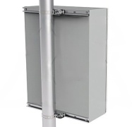 Pole Mounting Kit ECFP, incl. 2 cross-pieces, 2 colar clamps, accessories, galvanised steel