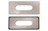 Cable Entry Plate FL21, 310x110| perforated, incl. mounting accessories, 2pcs/pck, grey