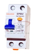 Residual Current Operated Circuit Breaker (RCBO) EPBR-63H, 1B+N 6A 30mA 10kA, type AC, 2M, 10mm², MaxGE