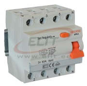 Residual Current Circuit Breaker EPR, 4P 40A 30mA 6kA, type AC, 16/25mm²| 2..3.5Nm, MaxGE