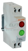LED Indicator, green, red, 230VAC, 1..16mm², 1M, TS35, MaxGE