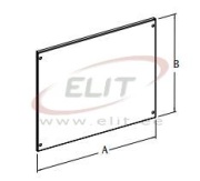 Modular Panel EUPM, blank, 600Wx200H, incl. accessories, ETA, grey