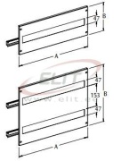 Modular Panel EUPM, punched, 600Wx400H| 2x 24M, incl. accessories, mounting rail, ETA, grey