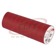 Insulating tape, 15mm x 10m, dielectric strength 40 kV/mm, PVC, UV resistant, water resistant, -25..90°C, red, Emos