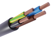Rubber Cable H05RR-F 4G2.5mm² 300/500V -25..60°C, 100m/pck