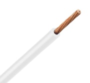 Wire H05V-K, 0.5mm² 300/500V -40..70°C, 100m/pck, white