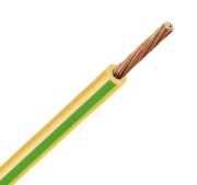 Wire H07V2-K, 25mm² 450/750V -40..90°C, 50m/pck, yegr