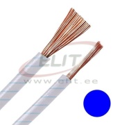 Wire H05V-K, 0.5mm² 300/500V -40..70°C, 100m/pck, blue