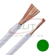 Wire H05V-K, 0.75mm² 300/500V -40..70°C, 100m/pck, green