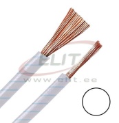 Wire H05V-K, 0.5mm² 300/500V -40..70°C, 100m/pck, white