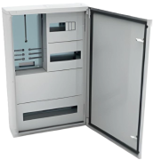 SM Metering Board JXA63-28, 28M, 63A 400VAC, 450x705x140, 2x FL21, IP44, MaxPro, pebble grey