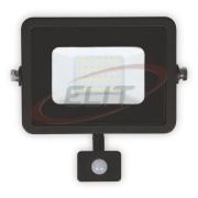 LED Floodlight Plati 20W 3000K 1400lm 120° IP65 PIR, black