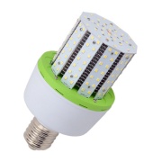 LED Corn Bulb 20W 2600lm 4000K E40, 105x197mm, w. PC cover, IP60, replace 50-75W MH/HPS, opal