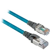 Patch Cord 1585J EtherNet, twisted pair, RJ45 » RJ45, high flex robotic TPE jacket, -20..60°C, L2m, Allen-Bradley, teal