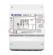 Energy Meter SDM630, 10/100A (1Ø-2w/3Ø-3w/3Ø-4w)x 230/400VAC, LCD w. backlight, bi-directional, 2tariffs, 2 pulse outputs, M-Bus, cl.1/acc.B, MID, -25..55°C, W72mm, TS35