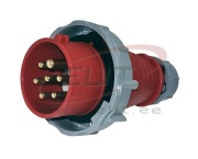 Industrial Plug, 7P 16A 415VAC, IP67, MaxPro, red