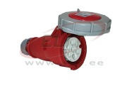 Mobile Industrial Socket, 7P 16A 415VAC, IP67, MaxPro, red