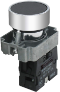 Pushbutton B2, ø22.5mm, 1NO 10A 250VAC, IP40, black