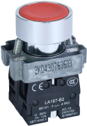 Pushbutton B2, ø22.5mm, 1NC 10A 250VAC, IP40, red