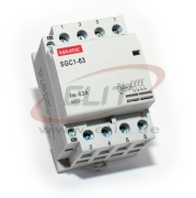 Modular Contactor C1-63, 4NO 13/40kW 25/63A 400VAC, cv 24VAC, 6..35mm², MaxGE