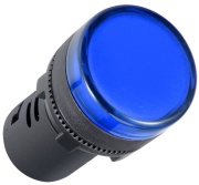 Pilot Light D22, LED, ø22.5mm, 230VAC, IP65, blue