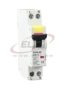 Residual Current Operated Circuit Breaker (RCBO) SGNL6K-40, 1B+N 13A 240VAC 30mA 6kA, type AC, 1M, dark blue handle, 1..10mm², MaxGE