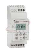 Time Switch TS2M1, week| 50 On-Off steps/day, 2CO 16A 250VAC, cv 230VAC ±10%, LCD, W35mm, TS35, Selec