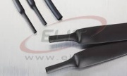 Heat Shrink Tubing HRA2, hot melt adhesive, 235/65mm, wall thick 3.7mm, polyolefin -55..110°C/ +120°C, UV resistant, L1.22m/pc, black