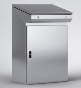 Control Desk ZBX, 600Wx1000Hx400D, plain door, mounting plate, lever-operated double bar locking w. 3mm double-bit insert, cable entry bottom plates, seal, ss AISI304L, IP55 IK10, Nema12