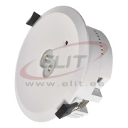 Recessed Anti-Panic Emergency Light ORSU 3W 230V 3h 240lm IP20, PC, LiFePo4, Open Area/Corridor Optic, non-maintained, Emos