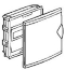 FM Distribution Box NedBox, 1x 6+2M, plastic door, white