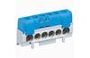 N-Terminal Block, 1x 10..35mm² + 5x 6..25mm², 100A 400V, touch-proof, blue