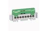 PE-Terminal Block, 2x 6..25mm² + 33x 1.5..16mm², 100A 400V, touch-proof, Legrand, green