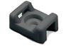 Saddle Tie Mount TM-2S8, L14.9xW9.5 ø4.5, max tie 4.8mm, -40..85°C, Polyamide 6.6, UL94 V2, UV resistant, 100pcs/pck, black