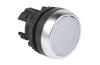 Push-button ACS, illuminated head, ø22.5mm, metal bezel, IP66/69K IK05, white