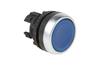 Push-button Osmoz, head| ill., ø22.5mm, metal bezel, IP66/69K IK05, blue