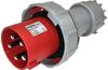 Industrial Plug, 3P+N+E 63A 415VAC, IP67, MaxPro, red