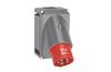 Panel-Mount Flange Inlet Hypra, 3P+N+E 32A 415VAC, plastic, IP44